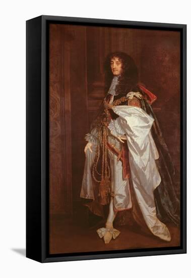 Portrait of Prince Rupert (1619-1682) in Garter Robes-Sir Peter Lely-Framed Stretched Canvas