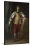 Portrait of Prince Rupert of the Rhine (1619-168), Duke of Cumberland, Ca 1637-Sir Anthony Van Dyck-Stretched Canvas