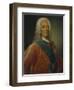 Portrait of Prince Vasili Vladimirovich Dolgorukov (1667-174), before 1746-Georg-Christoph Grooth-Framed Giclee Print