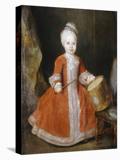 Portrait of Prince Xavier de Saxe-Louis de Silvestre-Stretched Canvas