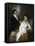 Portrait of Princess Alexandra and Prince Aleksey Lobanov-Rostovsky, 1814-Vladimir Lukich Borovikovsky-Framed Stretched Canvas