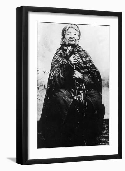 Portrait of Princess Angeline, Native - Nez Perce, ID-Lantern Press-Framed Art Print