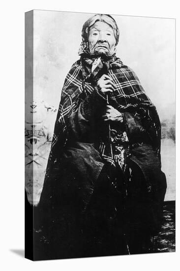 Portrait of Princess Angeline, Native - Nez Perce, ID-Lantern Press-Stretched Canvas