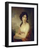 Portrait of Princess Anna Petrovna Gagarina, 1801-Vladimir Lukich Borovikovsky-Framed Giclee Print