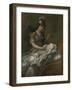 Portrait of Princess Augusta as a Baby, with Britannia-Charles Philips-Framed Giclee Print