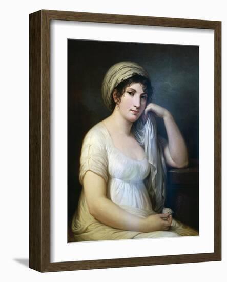 Portrait of Princess Belgioioso D'Este, Painting by Andrea Appiani (1754-1817), Italy, 18th Century-Andrea the Elder Appiani-Framed Giclee Print