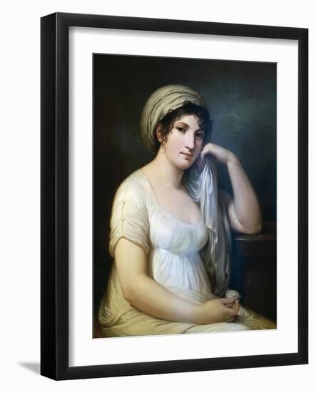 Portrait of Princess Belgioioso D'Este, Painting by Andrea Appiani (1754-1817), Italy, 18th Century-Andrea the Elder Appiani-Framed Giclee Print