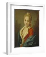 Portrait of Princess Catherine of Holstein-Beck (1750-181), 1760-1762-Pietro Antonio Rotari-Framed Giclee Print