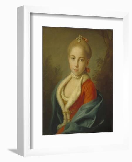 Portrait of Princess Catherine of Holstein-Beck (1750-181), 1760-1762-Pietro Antonio Rotari-Framed Giclee Print