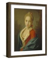 Portrait of Princess Catherine of Holstein-Beck (1750-181), 1760-1762-Pietro Antonio Rotari-Framed Giclee Print