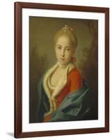 Portrait of Princess Catherine of Holstein-Beck (1750-181), 1760-1762-Pietro Antonio Rotari-Framed Giclee Print