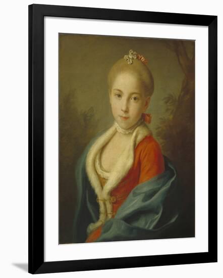 Portrait of Princess Catherine of Holstein-Beck (1750-181), 1760-1762-Pietro Antonio Rotari-Framed Giclee Print