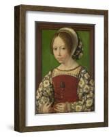 Portrait of Princess Dorothea of Denmark (1520-158), Ca 1530-Jan Gossaert-Framed Giclee Print