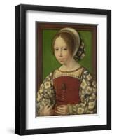 Portrait of Princess Dorothea of Denmark (1520-158), Ca 1530-Jan Gossaert-Framed Giclee Print