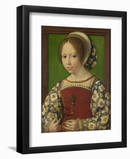 Portrait of Princess Dorothea of Denmark (1520-158), Ca 1530-Jan Gossaert-Framed Giclee Print