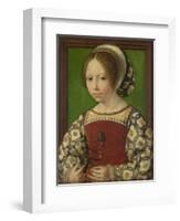 Portrait of Princess Dorothea of Denmark (1520-158), Ca 1530-Jan Gossaert-Framed Giclee Print