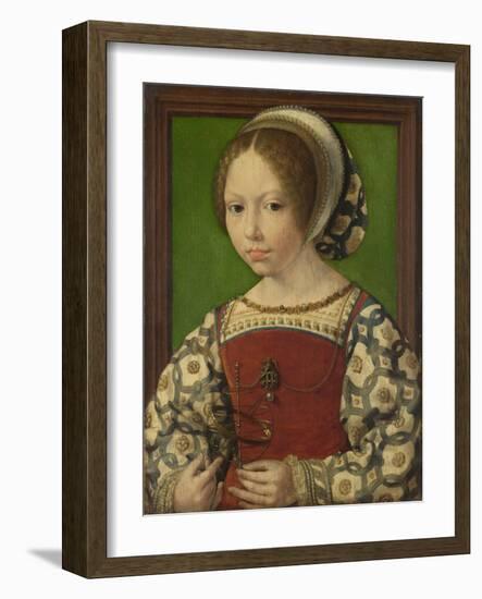 Portrait of Princess Dorothea of Denmark (1520-158), Ca 1530-Jan Gossaert-Framed Giclee Print