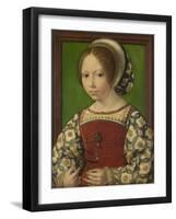 Portrait of Princess Dorothea of Denmark (1520-158), Ca 1530-Jan Gossaert-Framed Giclee Print