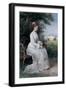 Portrait of Princess Emma Von Waldeck-Pyrmont Seated on a Bench in the Park of the Palace Het Loo-Piet Schipperus-Framed Giclee Print