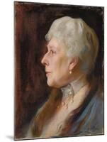 Portrait of Princess Henry of Battenberg, Née Princess Beatrice of Great Britain, in Profile to The-Philip Alexius De Laszlo-Mounted Giclee Print