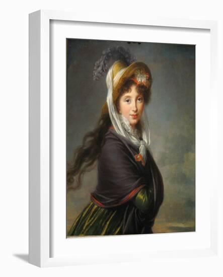 Portrait of Princess Irina Ivanovna Vorontsova, Née Izmaylova (1768-184), Ca 1797-Marie Louise Elisabeth Vigée-Lebrun-Framed Giclee Print