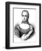 Portrait of Princess Isabella of Parma (1741-176), Archduchess of Austria, 1861-null-Framed Giclee Print