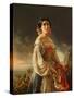 Portrait of Princess Lina Gagarina, 1847-Pimen Nikitich Orlov-Stretched Canvas