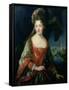 Portrait of Princess Louise-Hippolyte-Jean-Baptiste van Loo-Framed Stretched Canvas