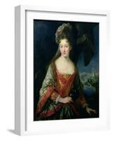 Portrait of Princess Louise-Hippolyte-Jean-Baptiste van Loo-Framed Giclee Print
