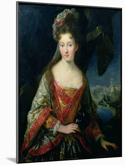 Portrait of Princess Louise-Hippolyte-Jean-Baptiste van Loo-Mounted Giclee Print