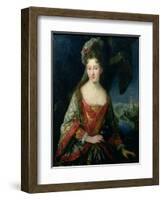 Portrait of Princess Louise-Hippolyte-Jean-Baptiste van Loo-Framed Giclee Print