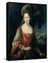 Portrait of Princess Louise-Hippolyte-Jean-Baptiste van Loo-Stretched Canvas