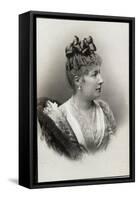 Portrait of Princess Louise Marie of Belgium (1858-1924)-French Photographer-Framed Stretched Canvas