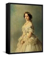 Portrait of Princess Louise of Prussia, 1856-Franz Xaver Winterhalter-Framed Stretched Canvas