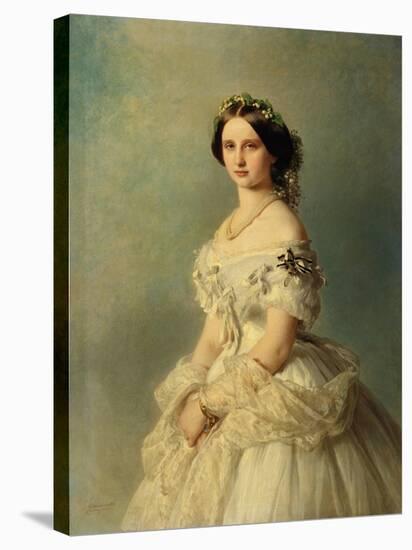Portrait of Princess Louise of Prussia, 1856-Franz Xaver Winterhalter-Stretched Canvas