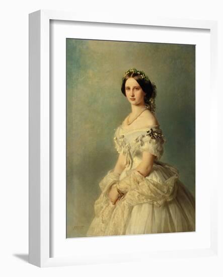 Portrait of Princess Louise of Prussia, 1856-Franz Xaver Winterhalter-Framed Giclee Print