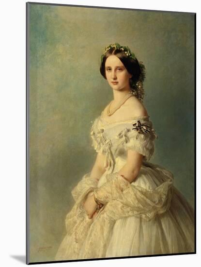 Portrait of Princess Louise of Prussia, 1856-Franz Xaver Winterhalter-Mounted Giclee Print