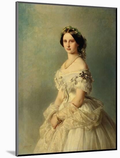 Portrait of Princess Louise of Prussia, 1856-Franz Xaver Winterhalter-Mounted Giclee Print