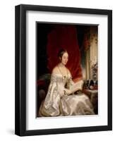 Portrait of Princess Maria Ivanovna Kochubey, Née Baryatinskaya (1818-184), 1840s-Christina Robertson-Framed Giclee Print