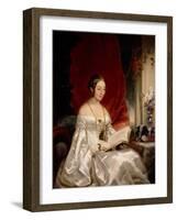 Portrait of Princess Maria Ivanovna Kochubey, Née Baryatinskaya (1818-184), 1840s-Christina Robertson-Framed Giclee Print