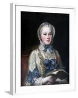 Portrait of Princess Maria Josepha of Saxony-Maurice Quentin de La Tour-Framed Giclee Print