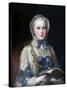 Portrait of Princess Maria Josepha of Saxony-Maurice Quentin de La Tour-Stretched Canvas
