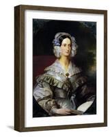 Portrait of Princess Marie of Orleans, 1839-Frederic Mialhe-Framed Giclee Print