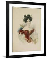 Portrait of Princess Natalia Viktorovna Kochubey, Née Kochubey (1800-185), 1830s-Alexander Pavlovich Briullov-Framed Giclee Print