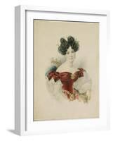 Portrait of Princess Natalia Viktorovna Kochubey, Née Kochubey (1800-185), 1830s-Alexander Pavlovich Briullov-Framed Giclee Print