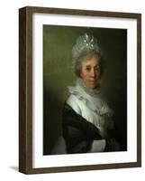 Portrait of Princess Natalya Petrovna Galitzine (1741-183), 1800S-Vladimir Lukich Borovikovsky-Framed Giclee Print