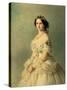 Portrait of Princess of Baden, 1856-Franz Xaver Winterhalter-Stretched Canvas