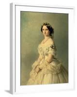 Portrait of Princess of Baden, 1856-Franz Xaver Winterhalter-Framed Giclee Print