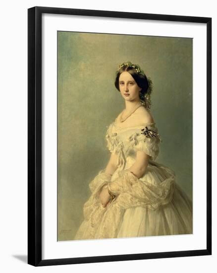 Portrait of Princess of Baden, 1856-Franz Xaver Winterhalter-Framed Giclee Print