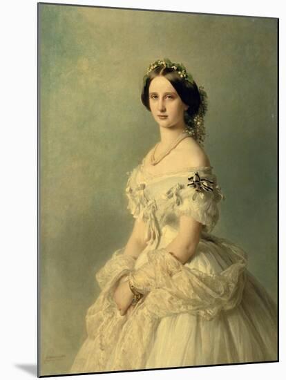 Portrait of Princess of Baden, 1856-Franz Xaver Winterhalter-Mounted Giclee Print